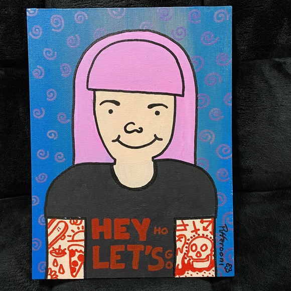 💖 Original Tattooed Lady Canvas Paintings - Picture 11 of 12